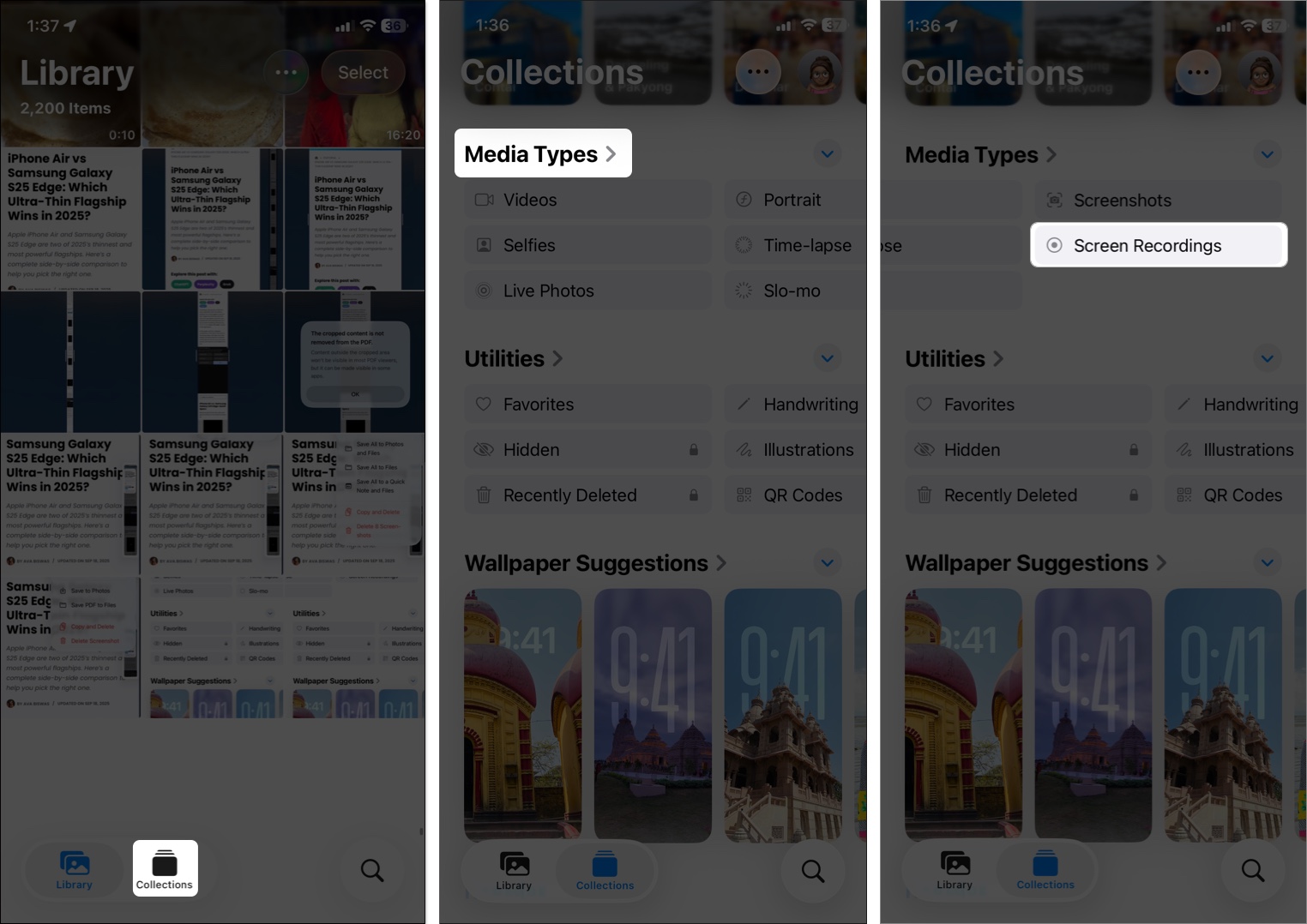 How to take a screenshot on iphone and ipad with face id View screenshots on an iphone