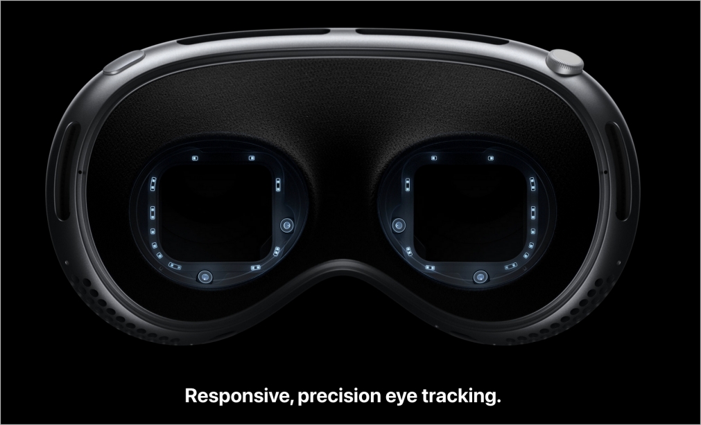Apple vision pro eye tracking system