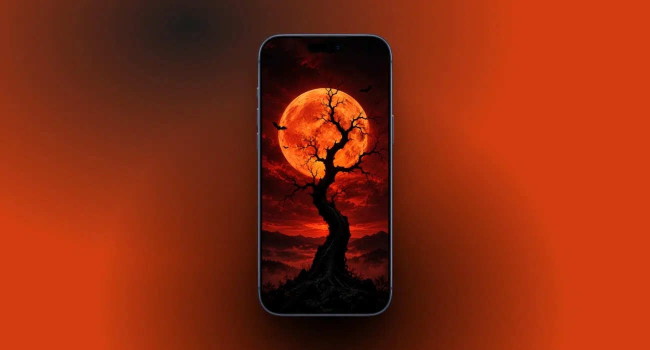 Download spooky Halloween wallpapers for iPhone in 4K – iGeeksBlog Blood Moon haunted valley