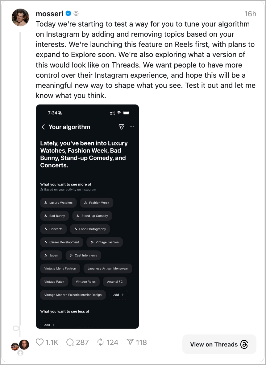 Check out his post and how the feature looks right now
