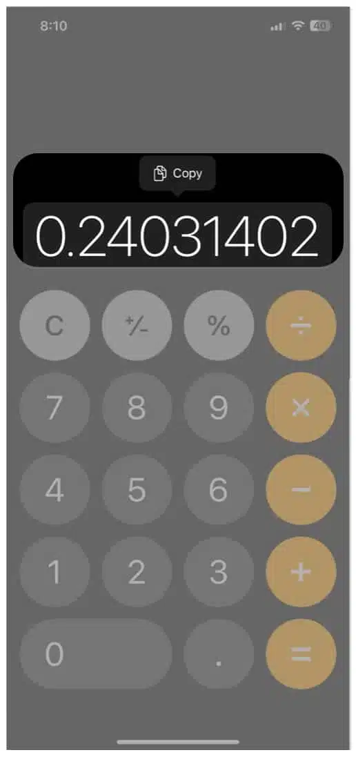 How to use the calculator app on iphone like a pro igeeksblog Easy copy pasting in calculator on iphone