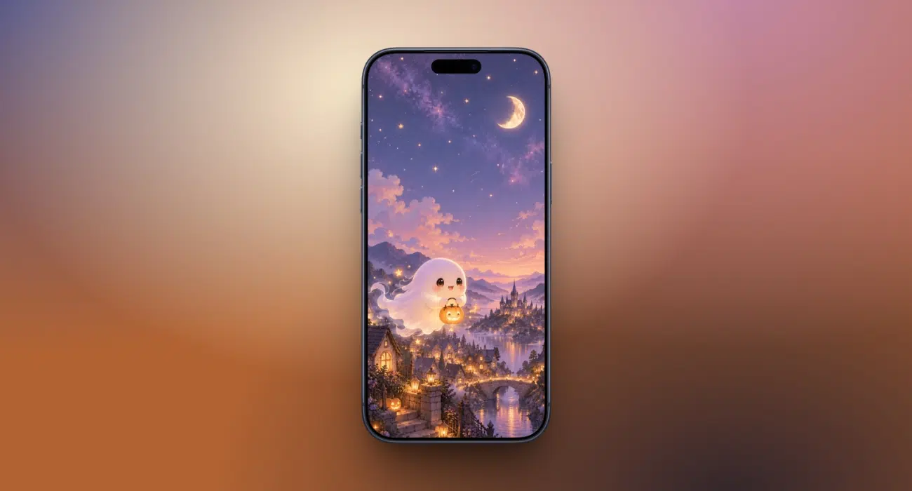 Download spooky Halloween wallpapers for iPhone in 4K – iGeeksBlog Ghost over the starlit village