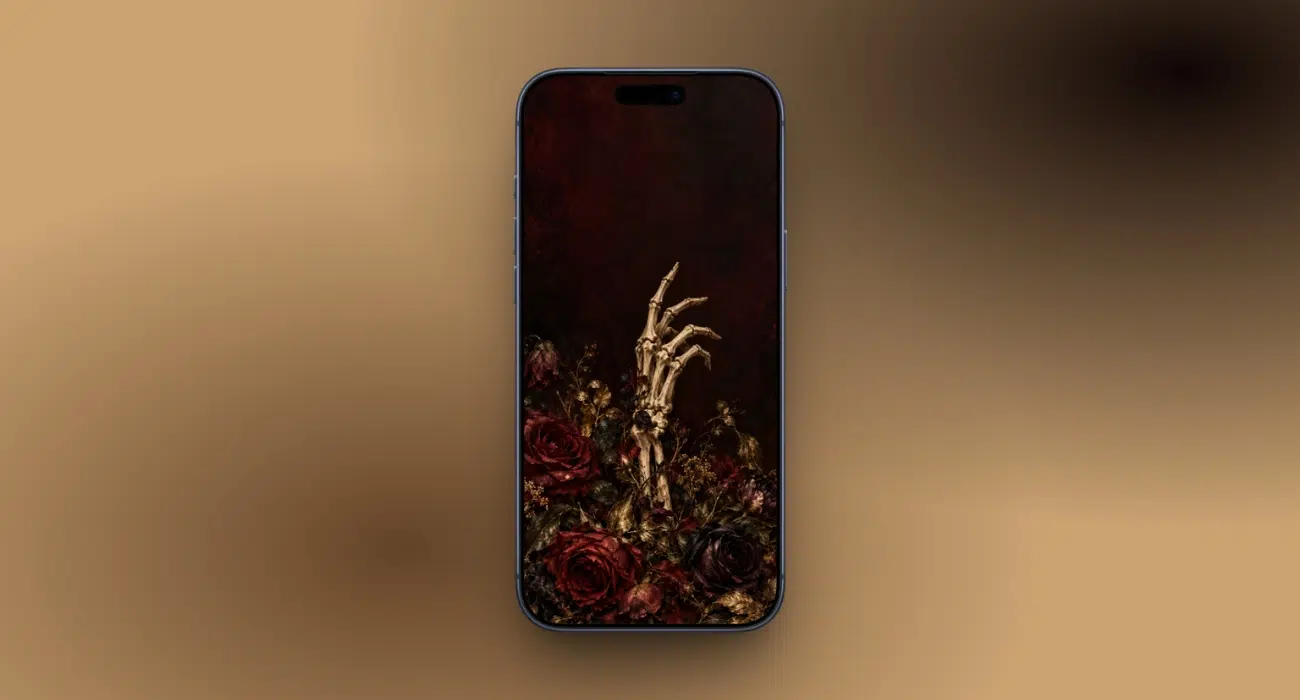 Download spooky Halloween wallpapers for iPhone in 4K – iGeeksBlog Gothic roses and bones