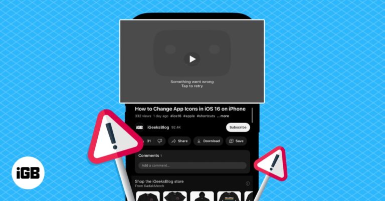 How to Fix YouTube "Something Went Wrong" Error