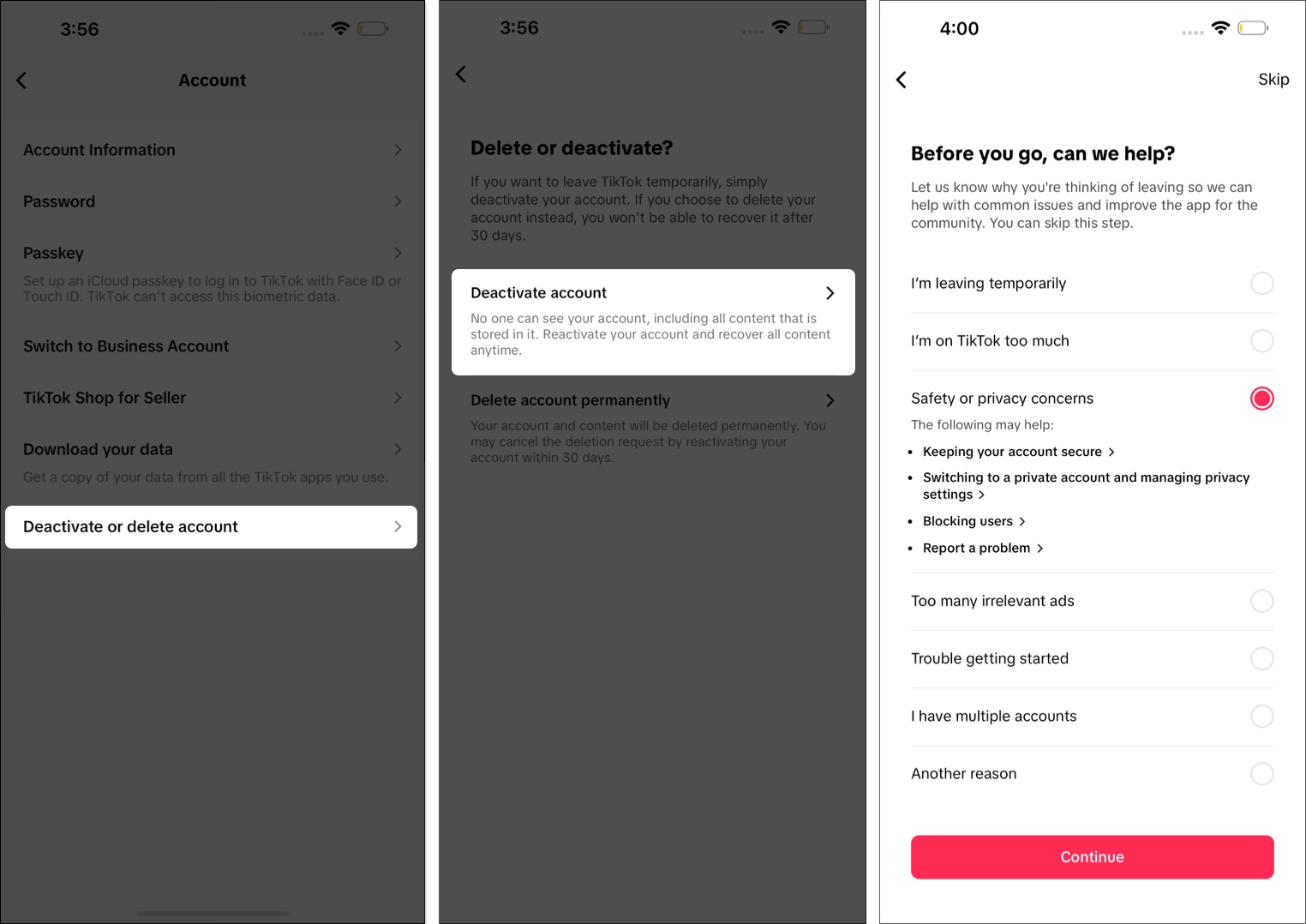 How to permanently delete your tiktok account