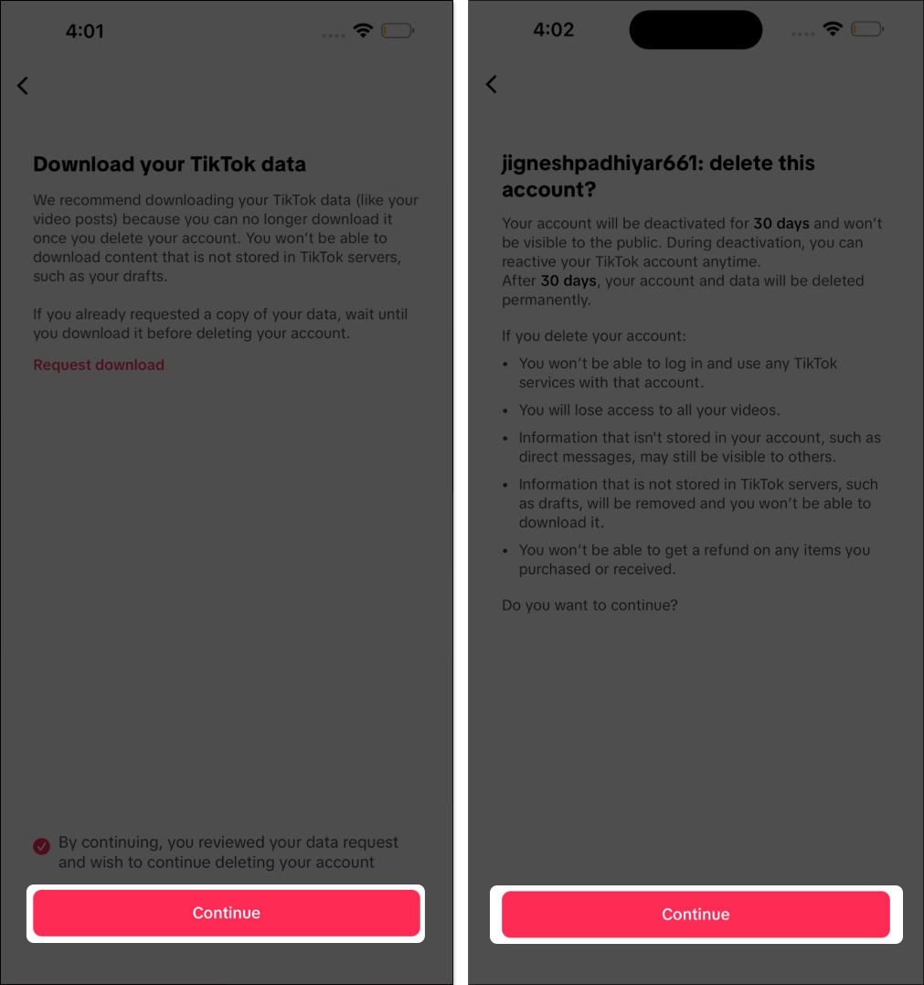 How to permanently delete your tiktok account