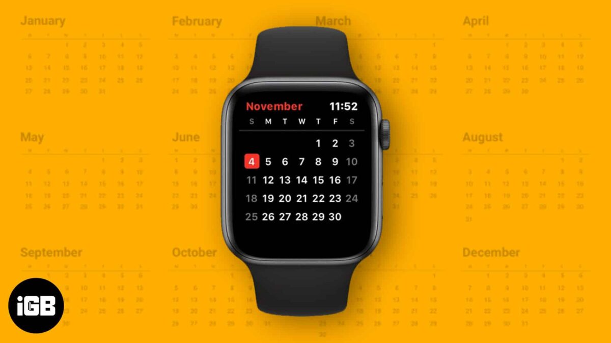 How to check calendar on the apple watch