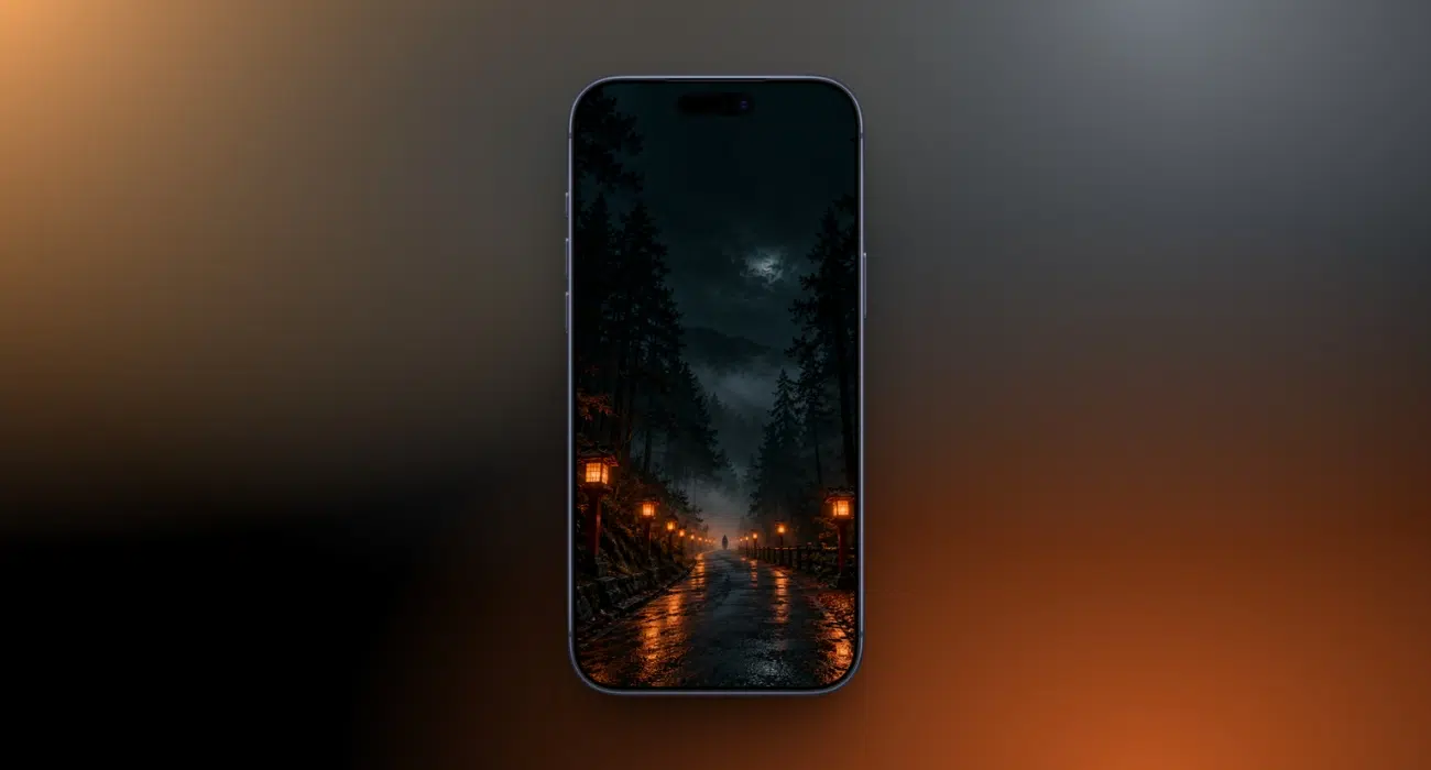Download spooky Halloween wallpapers for iPhone in 4K – iGeeksBlog Lantern path through the mist
