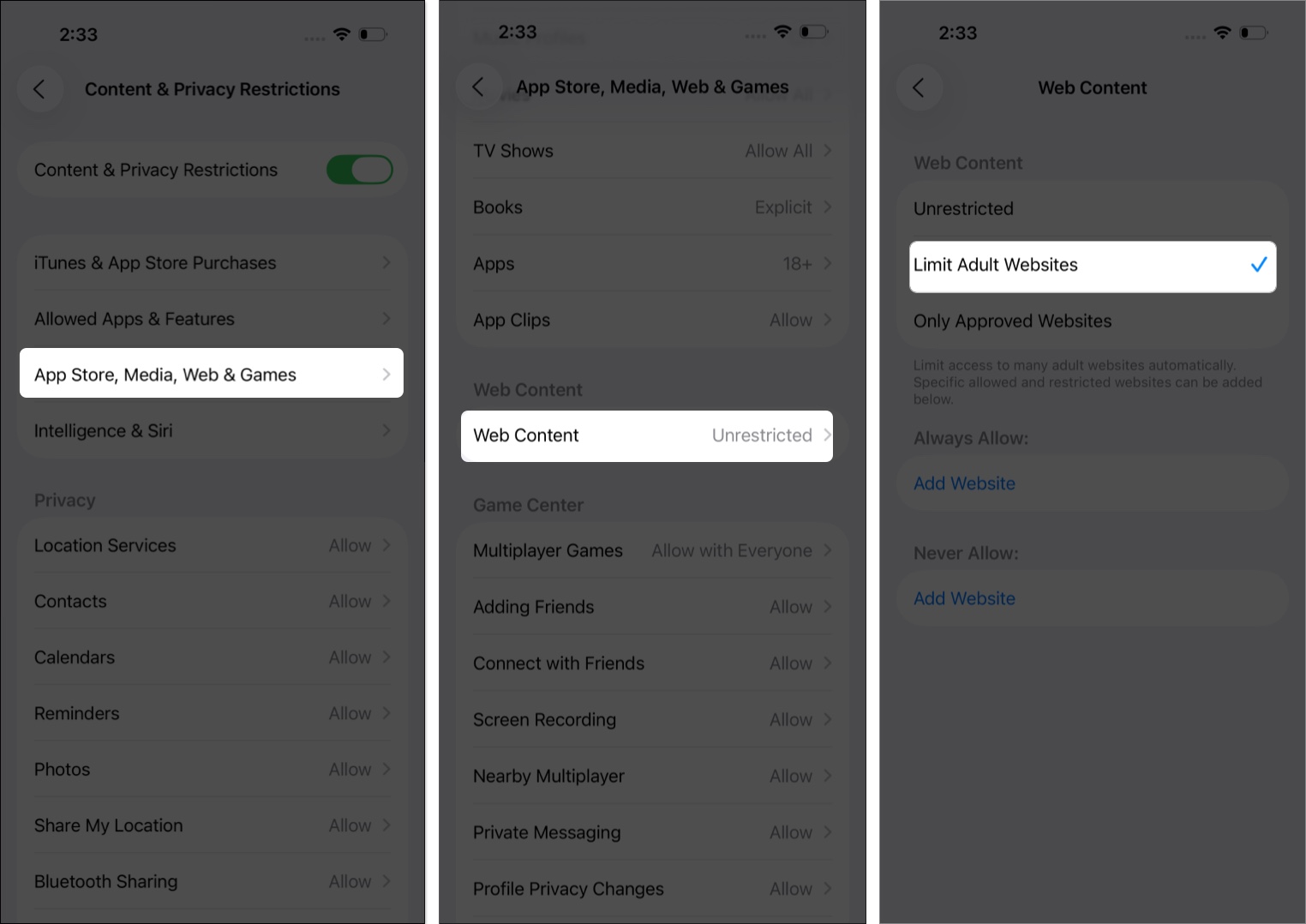 Permanently disable the private browsing option