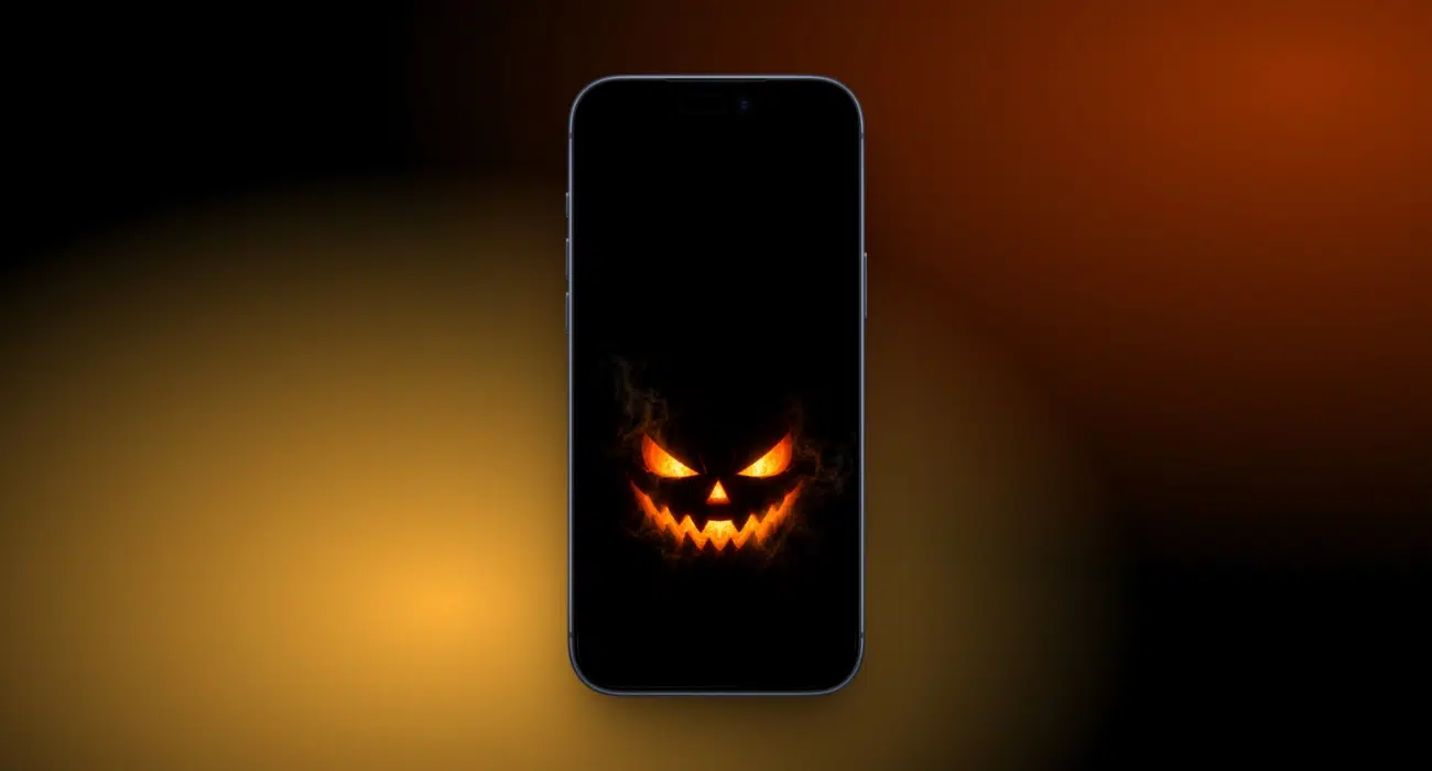 Download spooky Halloween wallpapers for iPhone in 4K – iGeeksBlog Smoldering Jack-o'-Lantern