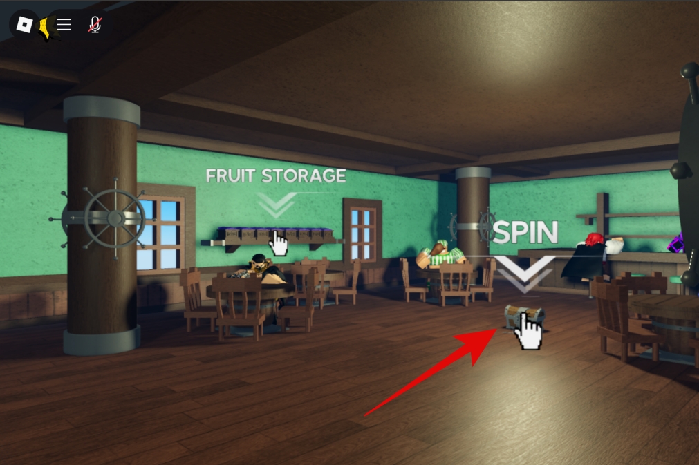 Tap treasure chest in the middle of the screen