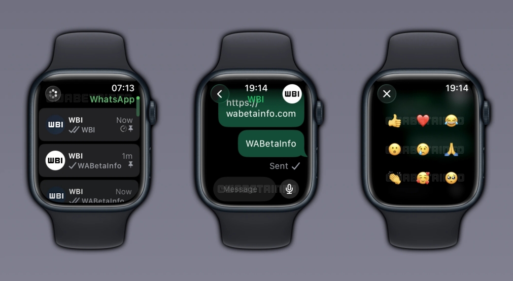 WhatsApp Testing Apple Watch App