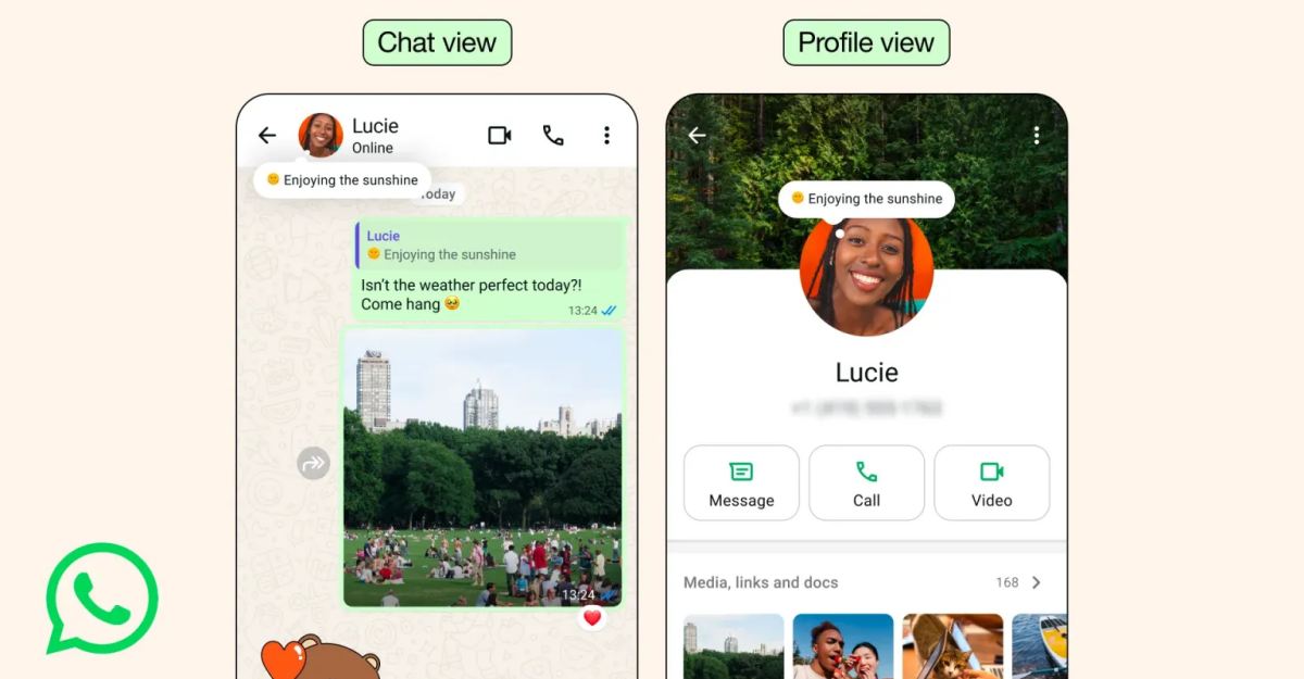 WhatsApp Adds Expiring “About” Status, Similar to Instagram Notes – iGeeksBlog WhatsApp Instagram Notes