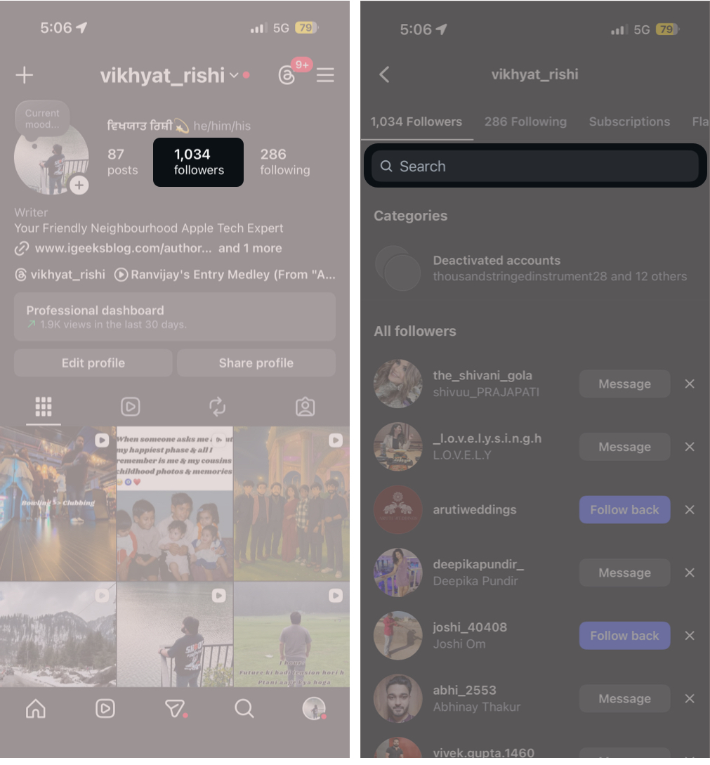 Best Ways to See Who Unfollowed You on Instagram Safely Check Manually Using Instagram Search