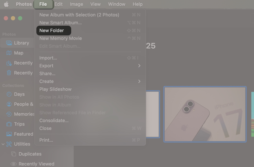 How to Organize Photos on Mac Like a Pro – iGeeksBlog Click File and Create New Album Name the album