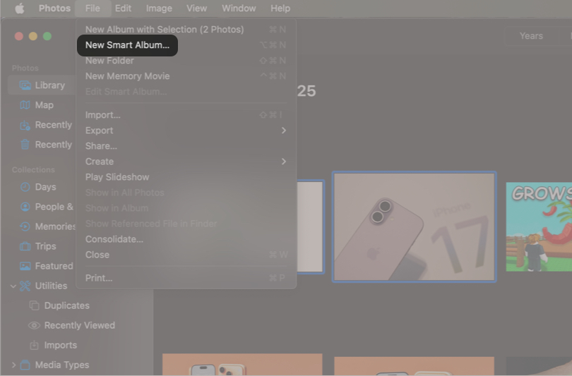How to Organize Photos on Mac Like a Pro – iGeeksBlog Click File and Create New Smart Album