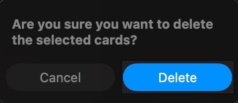 Delete Multiple Contacts on iPhone Click the Delete button to confirm Delete