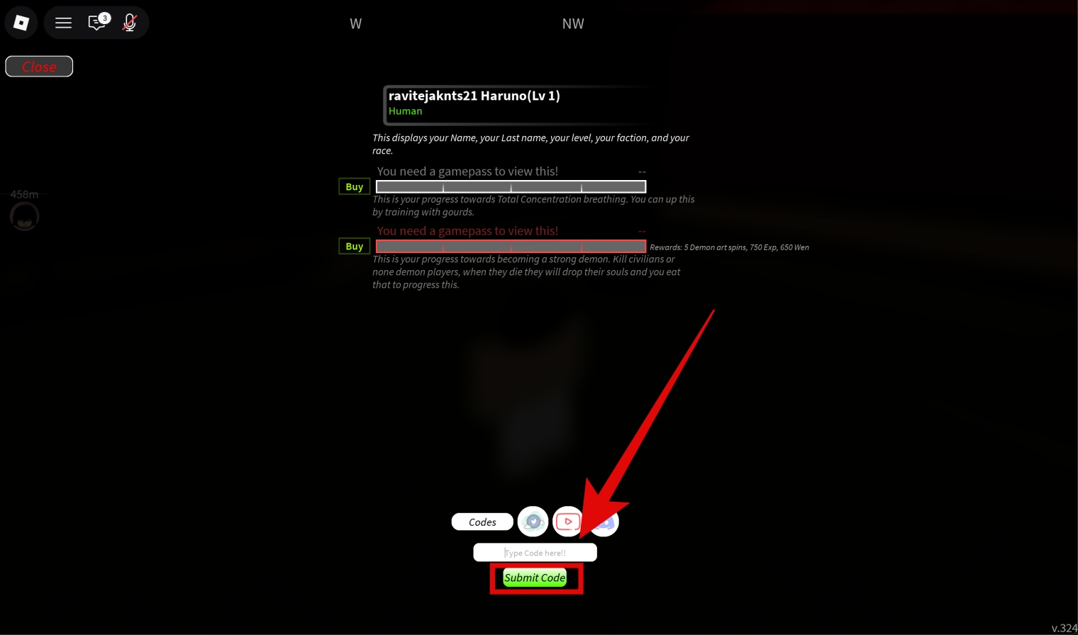 Project Slayers Codes (January 2026) – iGeeksBlog Enter the code and Hit Submit Code to Redeem
