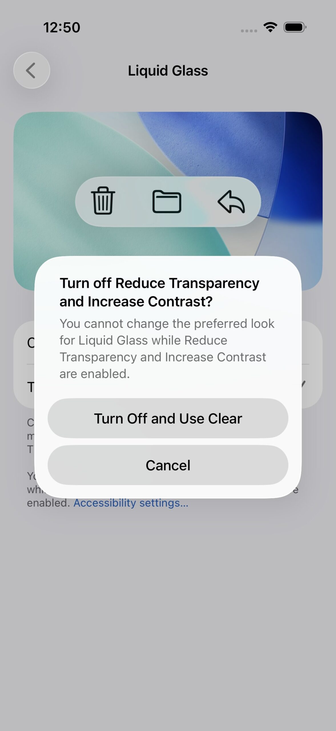 Liquid Glass Accessibility Conflicts Are Now Clearer