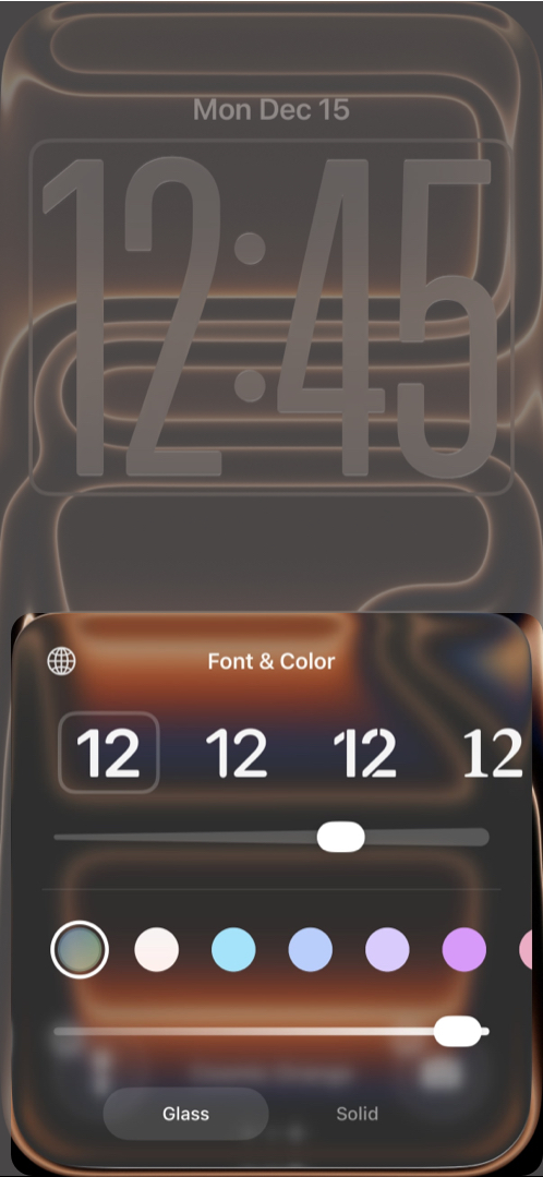 Lock Screen Gets Deeper Liquid Glass Controls