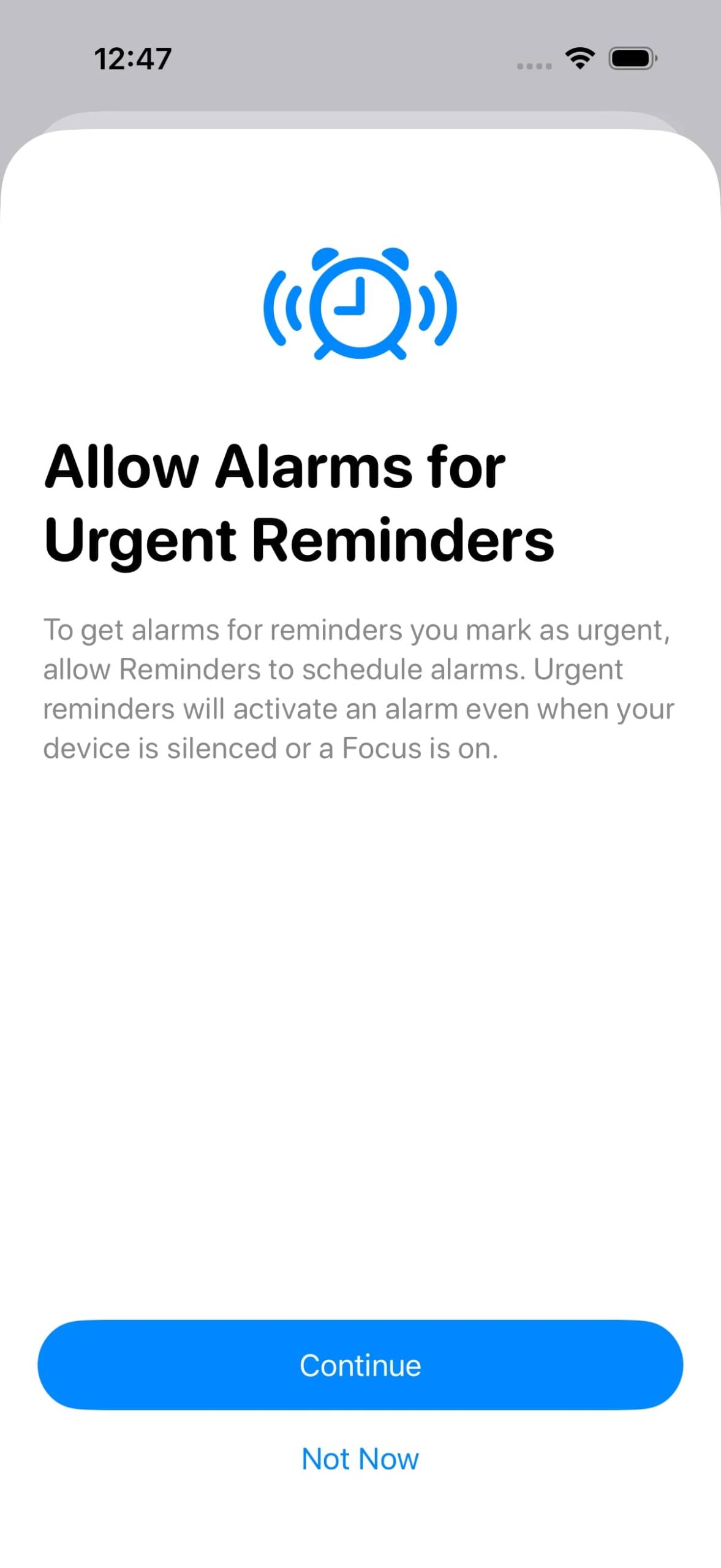 Reminders Can Now Act Like Alarms