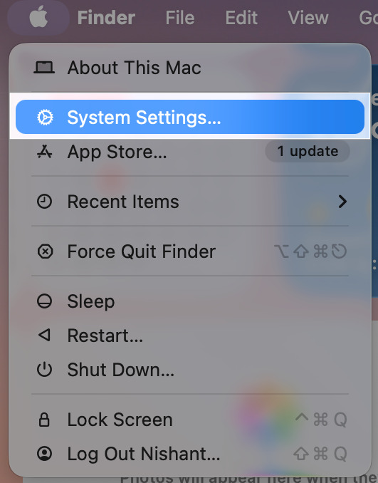 Select System Settings