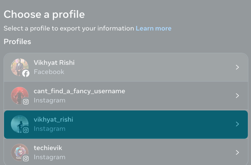 How to Download Your Instagram Data: Messages, Photos and Activity – iGeeksBlog Select your Instagram profile.