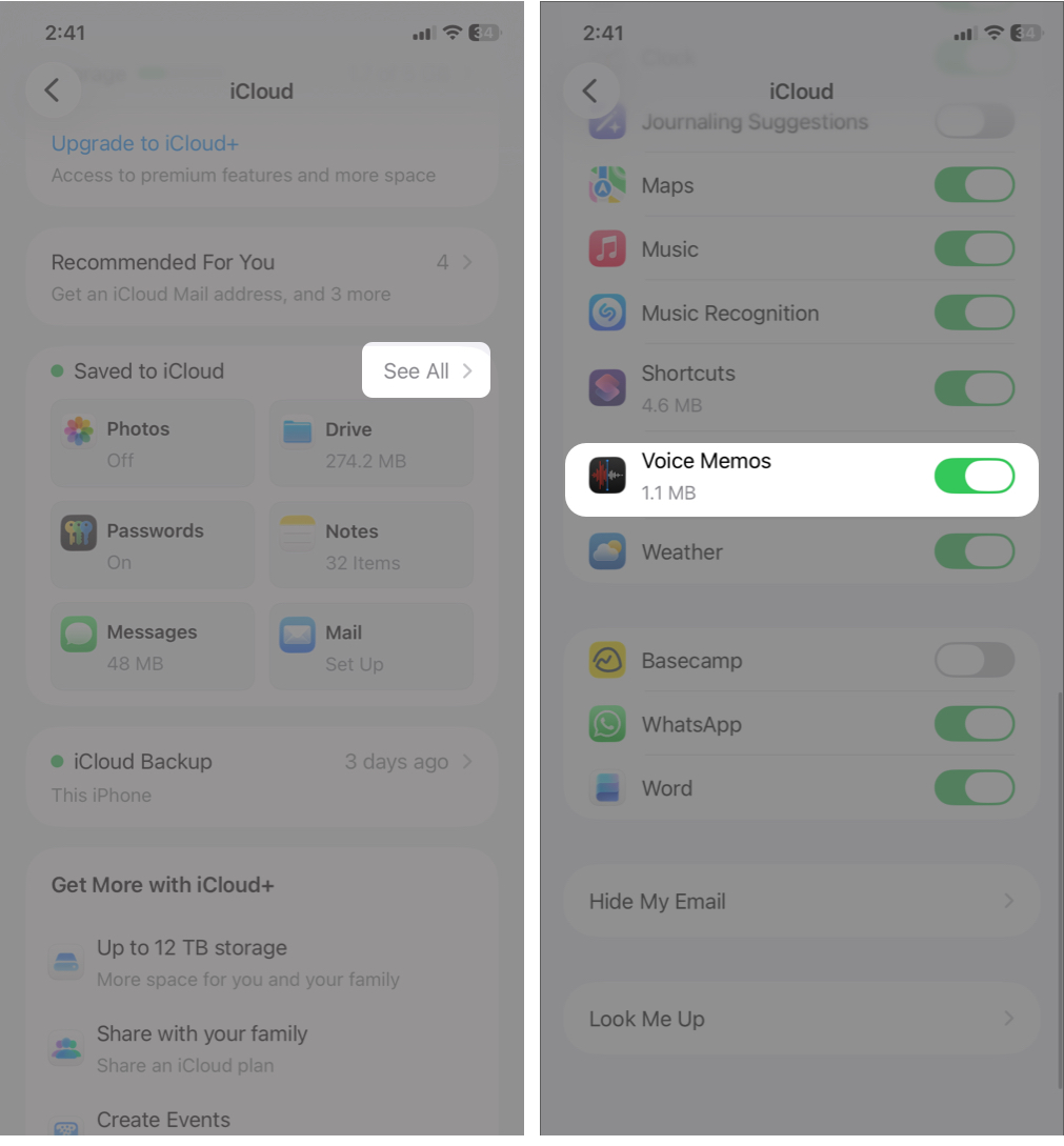 How to Record, Edit, and Share Voice Memos on iPhone in iOS 26 Tap see all and toggle on voice memos