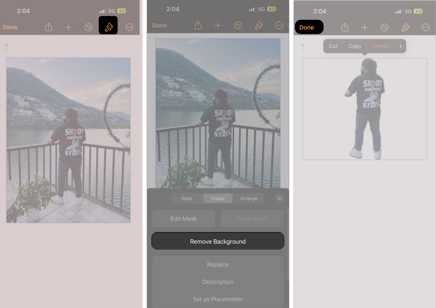 How to Remove the Background From a Picture on iPhone – iGeeksBlog Tap Paintbrush and Select Image, select Remove Background, and tap Done.