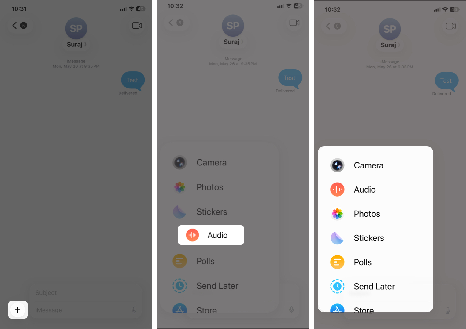 How to Rearrange and Delete iMessage Apps on iPhone or iPad – iGeeksBlog User tapping the plus button, holding the app icon, and dragging it up or down.