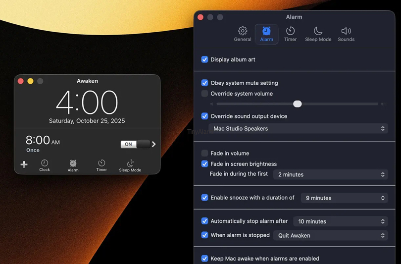 Best Alarm Apps for Mac (2026) Awaken