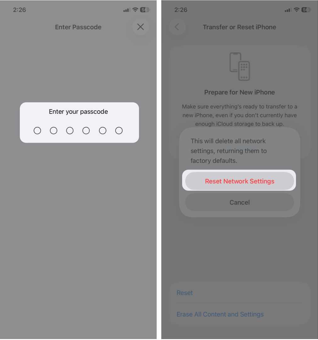 Enter your passcode and confirm your decision