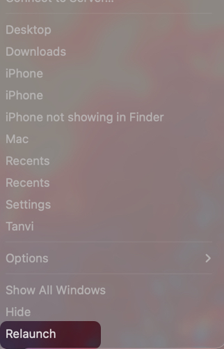 Force Relaunch Finder