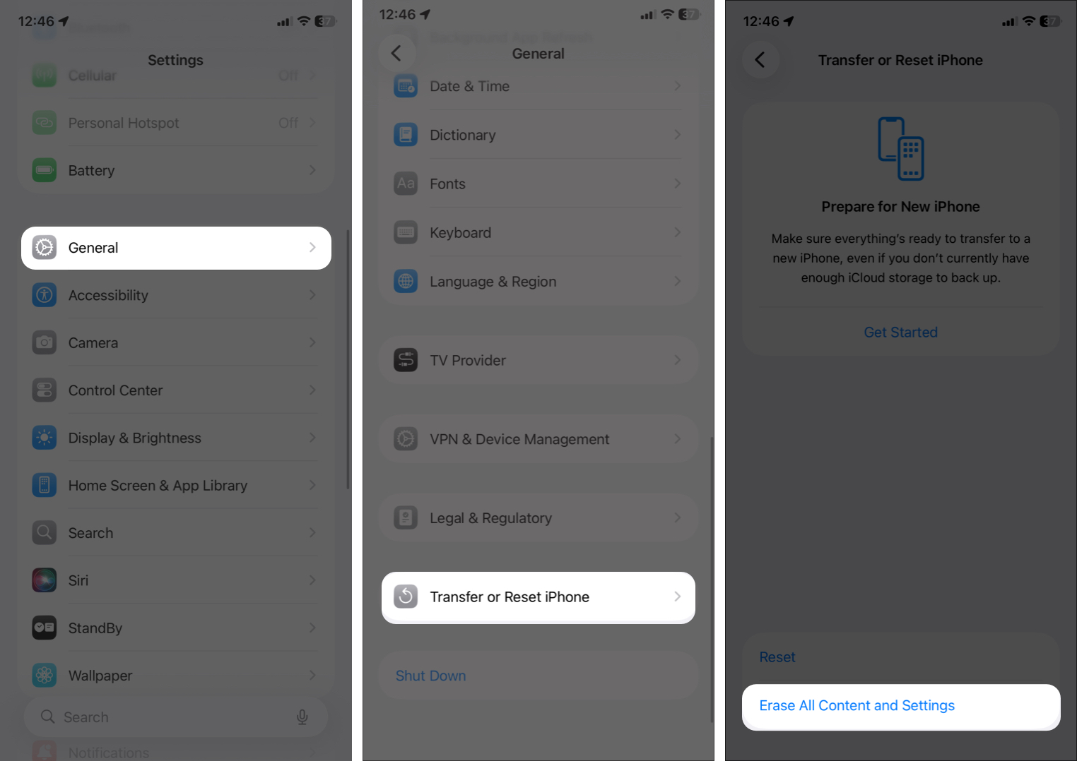 Safari Not Working on iPhone or iPad? Here’s How to Fix It – iGeeksBlog From Settings and General and SELECT Transfer or Reset iPhone, select Erase All Content and Setting