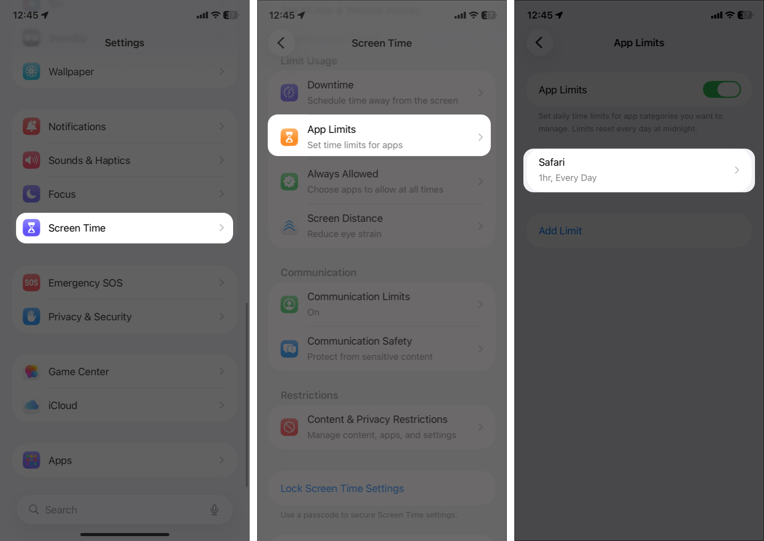 Safari Not Working on iPhone or iPad? Here’s How to Fix It – iGeeksBlog Go to Settings and Tap Screen Time, tap App Limits, and check if Safari is in the list.