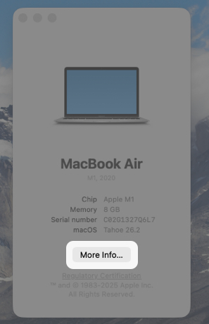 In the pop-up,Click On More Info