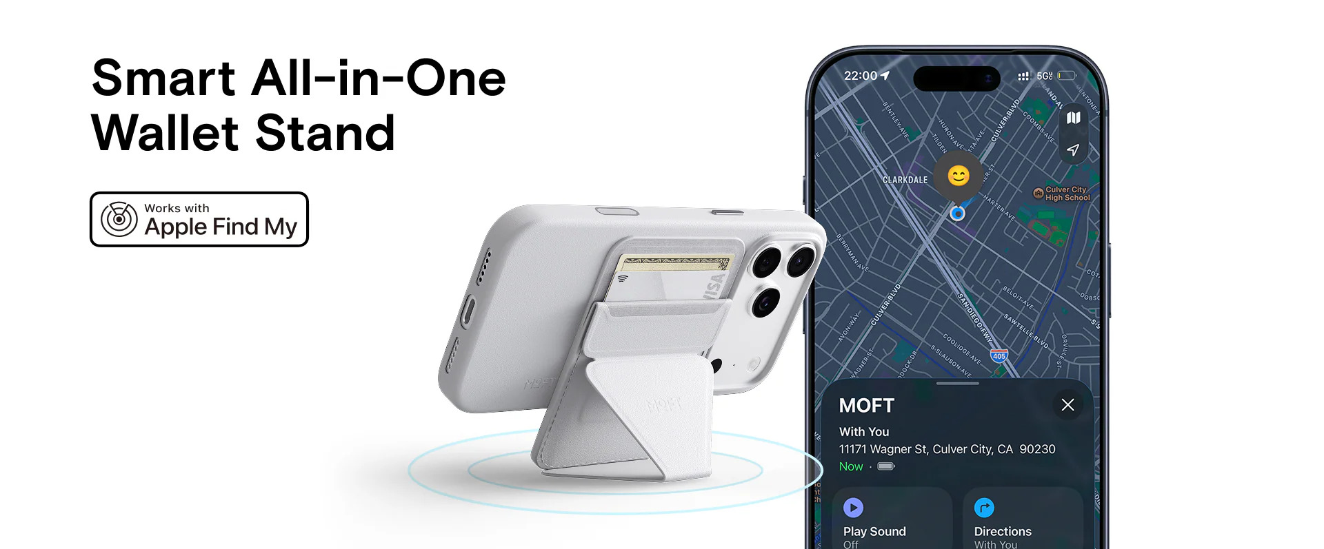 Moft Trackable Snap Tripod Wallet