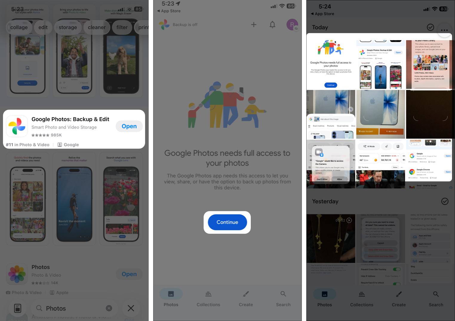 How to Use Google Lens on iPhone: A Step-by-Step Guide Open Google Photos, Tap Continue to Grant Access, and Select Your Photo.