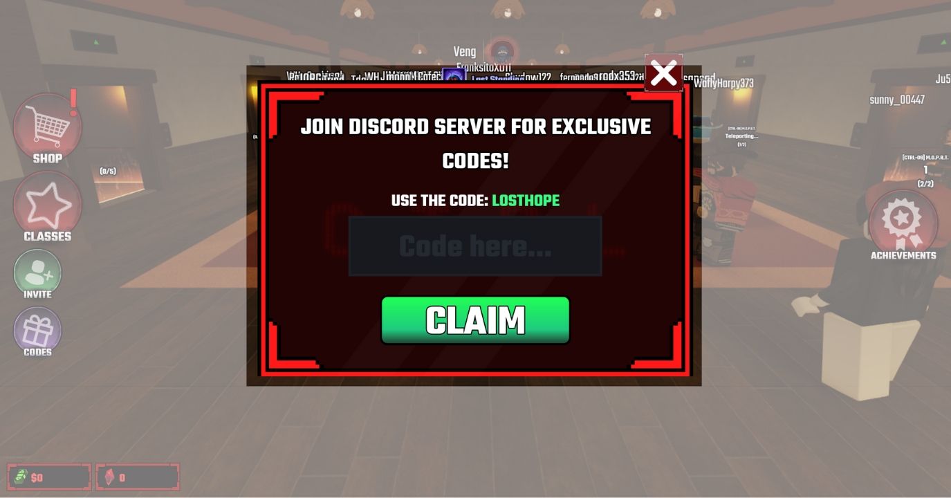 Paste a Working Code Into the Text Box Press Claim