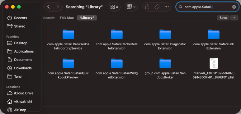 How to Fix Safari Not Working on Mac Remove Safari settings and restart it