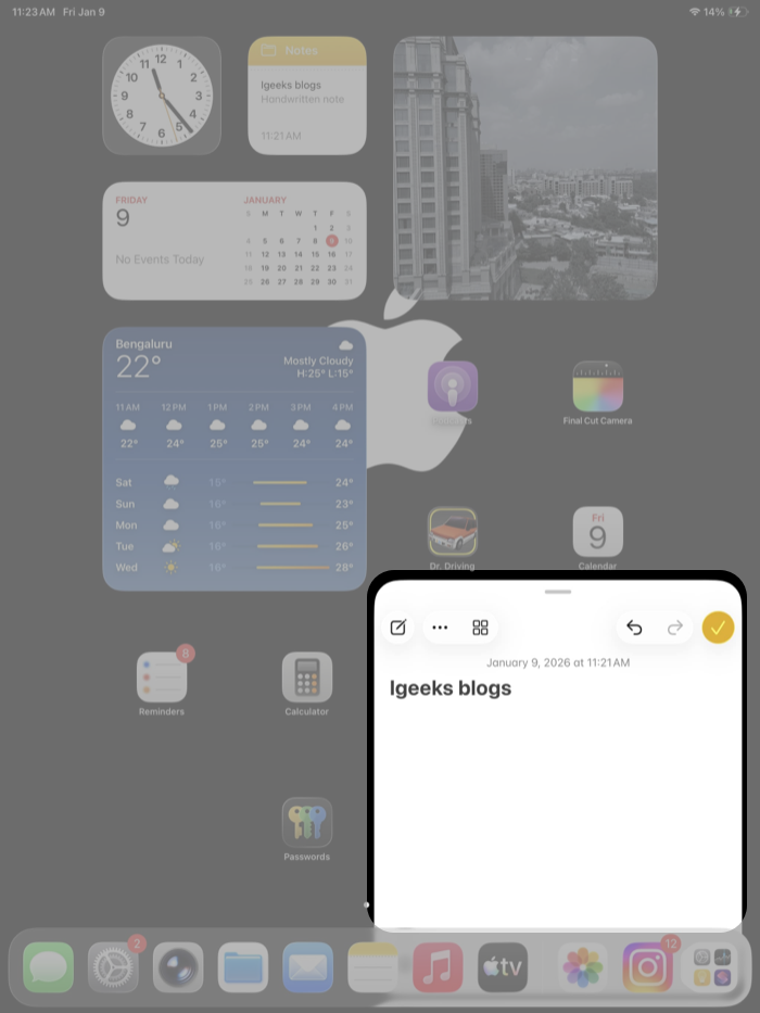 How to Use Quick Notes on iPad (Tips, Gestures, and Shortcuts) – iGeeksBlog Swipe from the Bottom-Right Corner