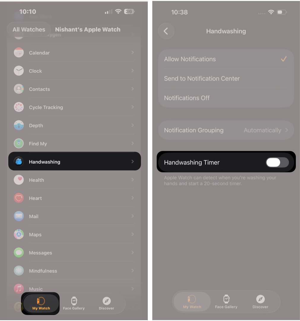 Turn Off the Handwashing Feature