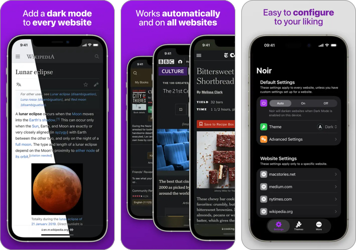 Noir Safari Extensions
