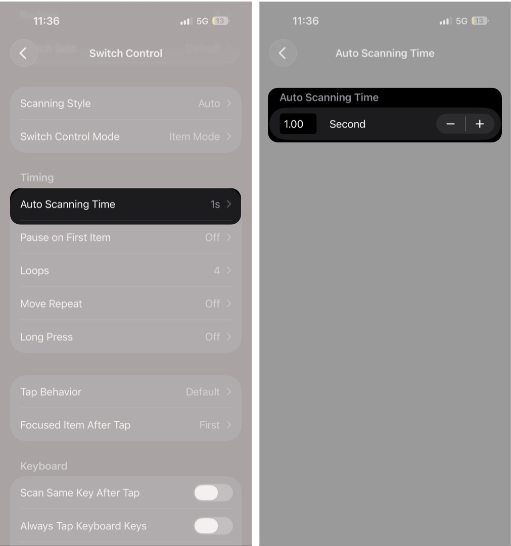 Adjust Scanning Speed and Timing