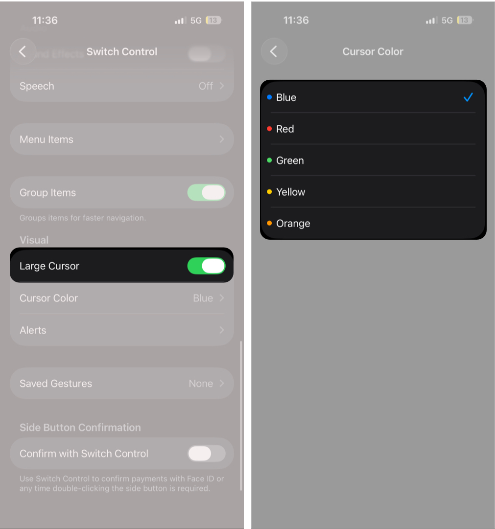 Change Highlight Appearance