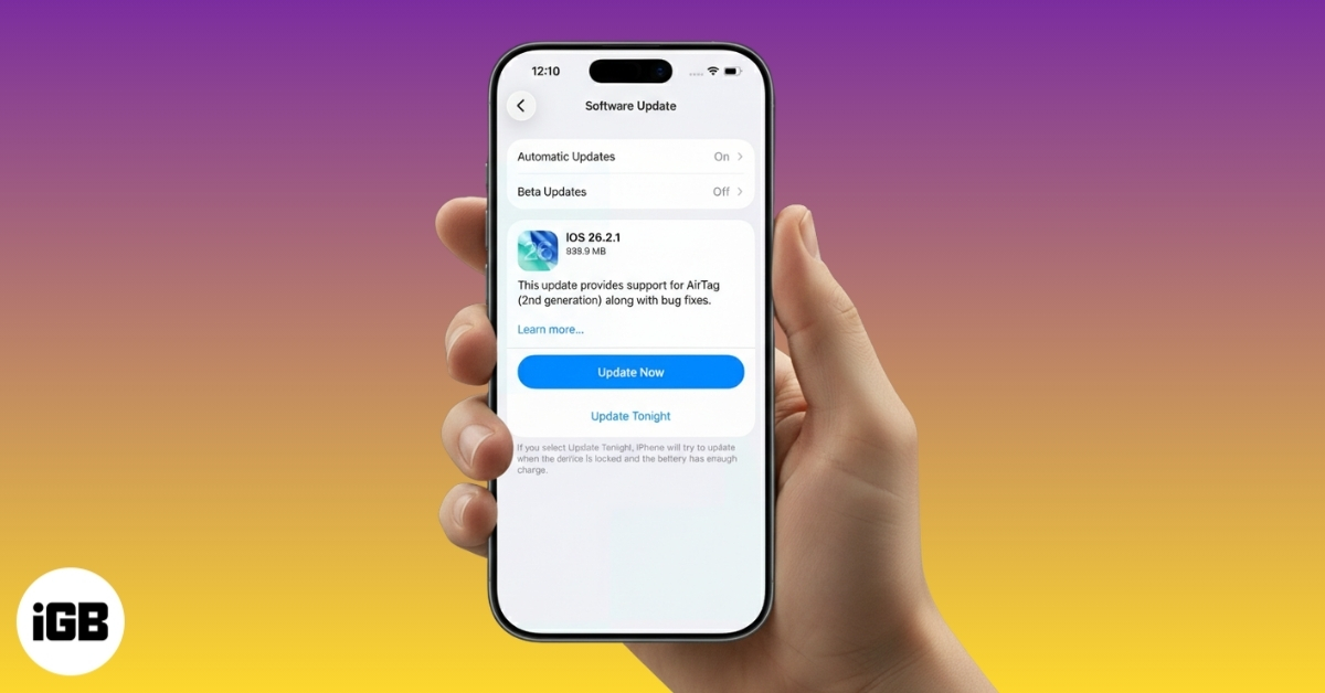 Download iOS Update Using Cellular Data on iPhone