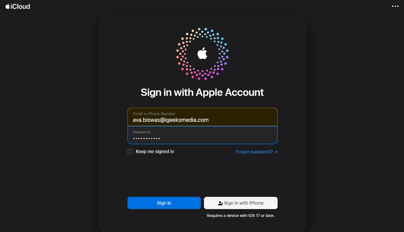 Enter Email Address Or Phone Number Then Tap Continue