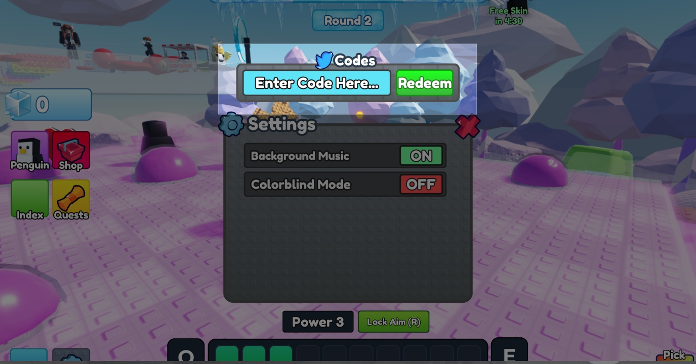 Enter a Code And Press Redeem.