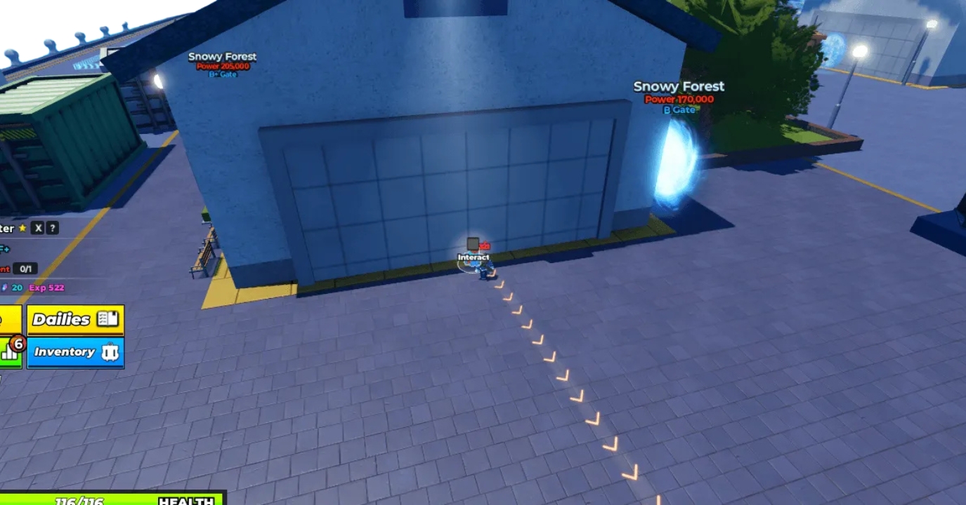 Navigating to the dock NPC in Solo Hunters Overworld