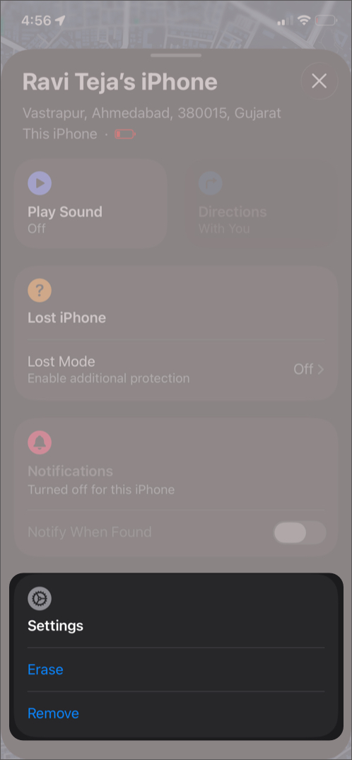 Remotely Erase the Device